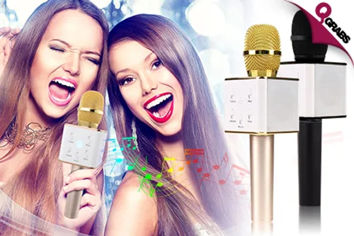 From QR89 Have Fun with a Portable Handheld Wireless Karaoke Microphone - Choose from 2 Colors! (Up to QR378 Value)